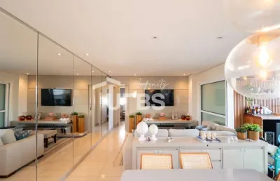 West 22, 126m2, 3 suites, churrasqueira a gas, 2 vagas de garagem, mobiliado, ar condicionado,