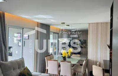 Desfrute de uma varanda com churrasqueira a carvão e vista para o parque, apartamento com 3 quartos