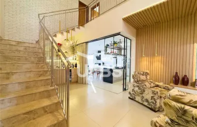 Sobrado em condominio fechado no jardins veneza com 3 suites - mobiliado