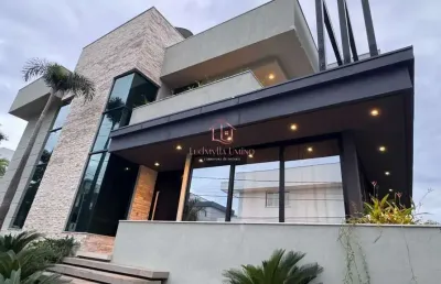 Sobrado no mirante do lago, 4 suítes, 330m², piscina e mobiliado completo
