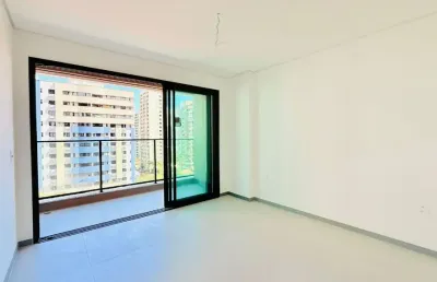 Studio a venda no beach class meireles, com 26m² e lazer no rooftop.