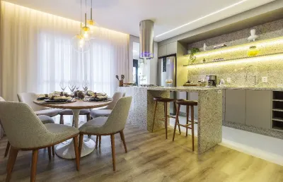 Apartamento finamente mobiliado com  3 quartos no boa vista