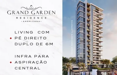 Apartamento 194 m² - andar 22º - pé-direito duplo no living- 4 quartos(4suítes) - av. brasil - americana - sp