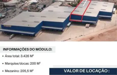 Barracão / galpão / depósito para alugar na avenida tenente marques, empresarial mirante de cajamar (polvilho), cajamar, 3426 m2 por r$ 85.650