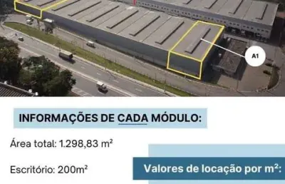 Barracão / galpão / depósito para alugar na via de acesso joão de goes, jardim itaquiti, barueri, 1298 m2 por r$ 25.961