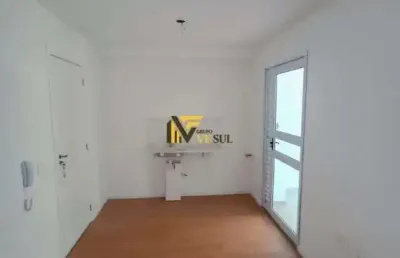 Apartamento para venda ou locação com 35m², 2 dorms, sala conjugada com a cozinha, área de serviço e sacada
