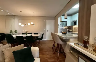 Apartamento mobiliado à venda em joinville - bairro glória - suíte + 1 dormitório - 1 vaga de garagem