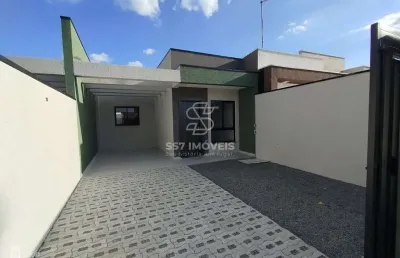 Casa à venda no jardim cruzeiro em são josé dos pinhais, com 03 dormitórios sendo 01 suíte, 02 vagas de garagem e espaço de terreno nos fundos.