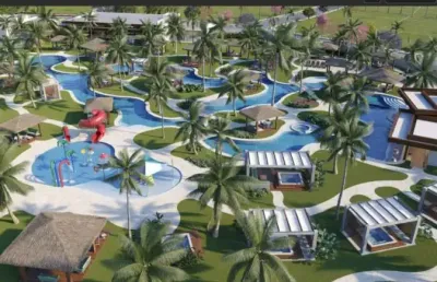 Lançamento condomínio resort hamoa uberlândia, área de lazer completa e restaurante