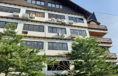 Sala comercial ampla para locação no edifício flamingo no centro de blumenau