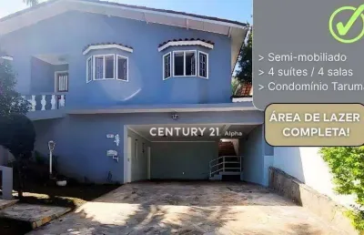 Casa com 4 dormitórios, 265 m² - venda por r$ 1.450.000,00 ou aluguel por r$ 8.615,00/mês - tarumã - santana de parnaíba/sp