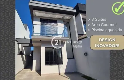 Casa imponente com 3 suítes à venda em villas do jaguari - santana de parnaíba/sp