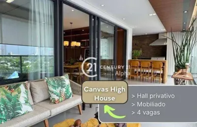 Apartamento com 4 dormitórios à venda, 282 m² por r$ 6.000.000,00 - alphaville industrial - barueri/sp