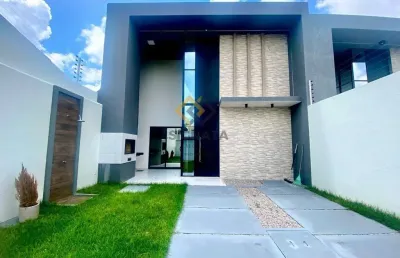 Casa para venda em eusébio, tamatanduba, 3 dormitórios, 2 suítes, 1 banheiro, 3 vagas