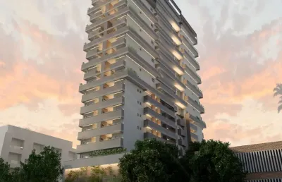 Apartamento duplex alto padrão no canto do forte, praia grande/sp
