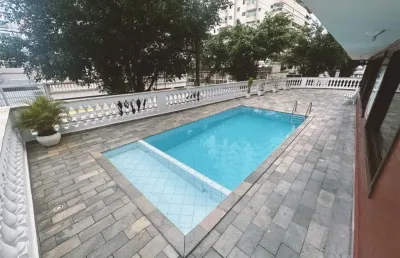 Apartamento mobiliado de 1 dormitório, com vista mar no bairro tupi em praia grande/sp