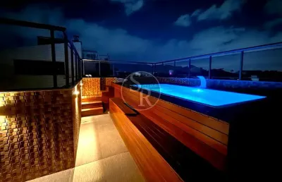 Cobertura  recreio gláucio gil  - 5 quartos com 3 suítes