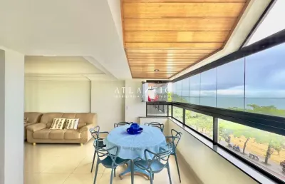 Apartamento grande, de três quartos, frente mar, praia de beverly hills!