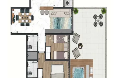 Apartamento gardem na planta, 2 quartos com suite 2 vagas