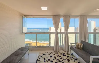 Vista mar, 3 quartos montado e decorado vista unica!