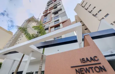 Edifício isaac newton | apartamento mobiliado no centro de cascavel com 2 quartos + 1 vaga | desconto de r$ 100.000,00 à vista
