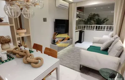 Apartamento campo grande, 2 qts, varanda, em frente à estação de trem supervia