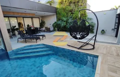 Casa luxo, condomínio riviera del sol, recreio 370m² - porteira fechada
