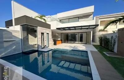 Barra da tijuca - rio mar - novíssima casa de condomínio com 5 quartos, 502m², à venda