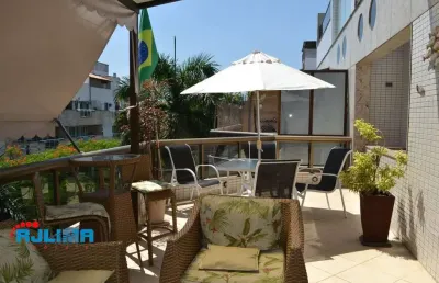 Cobertura para venda em rio de janeiro, recreio dos bandeirantes, 3 dormitórios, 1 suíte, 4 banheiros, 2 vagas