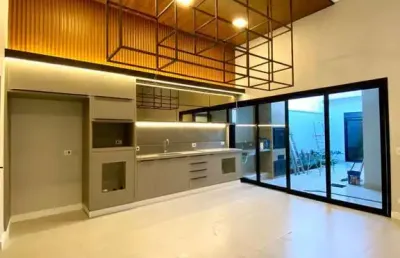 Casa de condomínio 3 quartos e 2 banheiros, espaço gourmet, à venda, 130m2