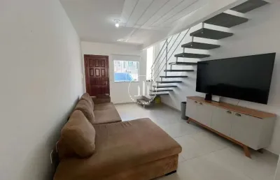 Sobrado geminado 76m² com 2 quartos e suítes na serraria - est