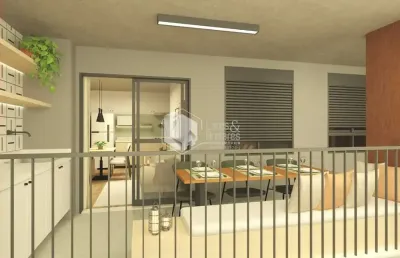 Apto à venda, com 57m²  2 dorm 1 suíte, com ponto para ar cond. aquecimento a gás, ponto de cooktop