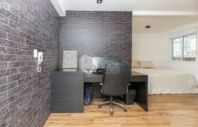 Apartamento garden para venda em chácara santo antônio (zona sul) com 1 quarto, 64m²
