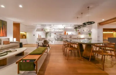Apartamento tipo para venda em brooklin com 3 quartos, sendo 3 suítes, 213m²