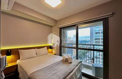 Studio para venda em indianópolis com 1 quarto, sendo 1 suíte, 21m²