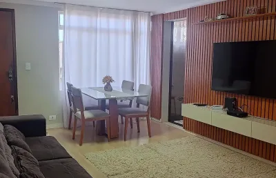 Apartamento no residencial alphaville i. semi mobiliado.
