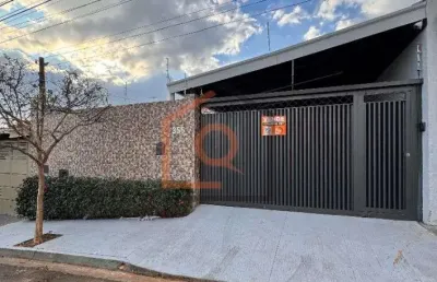 Casa a venda no residencial cambuy, araraquara: 3 dormitorios, 2 banheiros, garagem