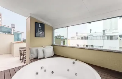 Linda cobertura duplex em jurerê internacional - florianópolis/sc