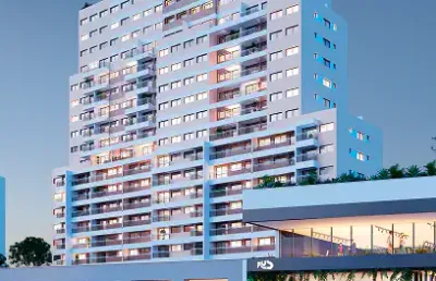 Apartamentos de 1 e 2 dormitórios com vaga de garagem