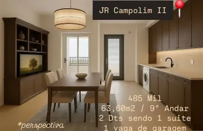 Apartamento para venda em sorocaba, jardim são carlos, 2 dormitórios, 1 suíte, 2 banheiros, 1 vaga