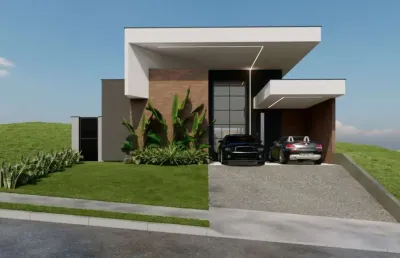 Casa em condomínio para venda em votorantim, alphaville nova esplanada, 3 dormitórios, 3 suítes, 4 banheiros, 2 vagas