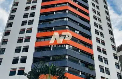 Apartamento decorado e mobiliado à venda em boa viagem, com 125m², 3 quartos (1 suíte), vista para o mar e 2 vagas