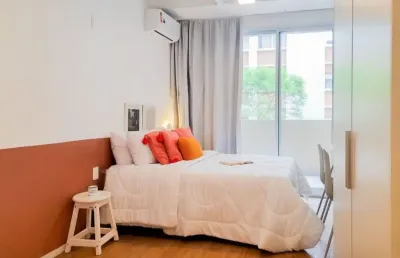 Lindo studio mobiliado com sacada e ar condicionado a 5 minutos a pé da faculdade mackenzie