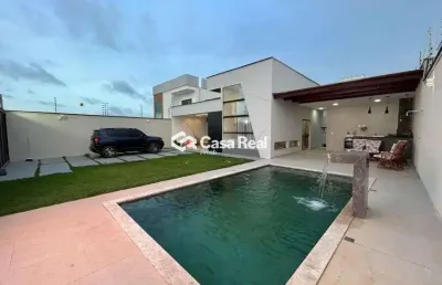 Casa mobiliada à venda no araçagi – praia azul | porteira fechada