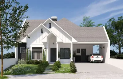 Casa 3 dormitórios com escritório em construção no royal country