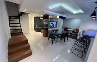 Cobertura para venda em criciúma, centro, 3 dormitórios, 2 suítes, 4 banheiros, 2 vagas
