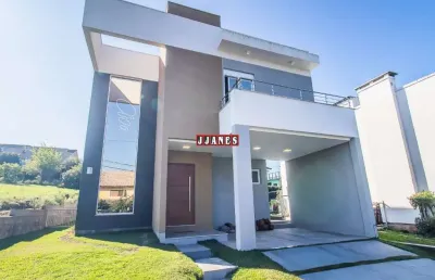 Casa em condomínio fechado com 3 quartos à venda na rua capororoca, 171, cantegril, viamão por r$ 980.000