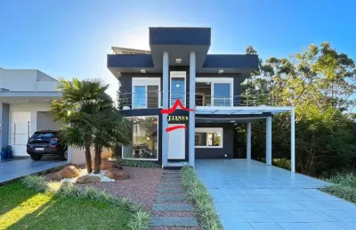 Casa em condomínio fechado com 3 quartos à venda na tapir rocha, 8500, condomínio buena vista, viamão por r$ 1.850.000