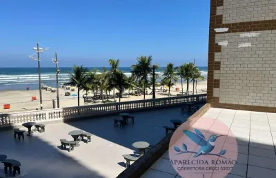 Apartamento para venda em praia grande, ocian, 1 dormitório, 1 banheiro, 1 vaga