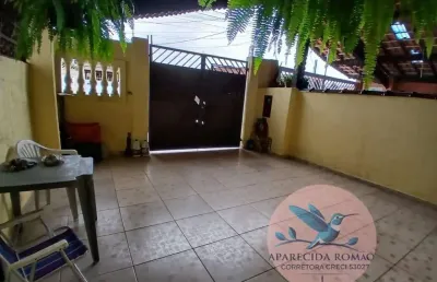 Casa para venda em praia grande, maracanã, 2 dormitórios, 1 suíte, 1 banheiro, 2 vagas